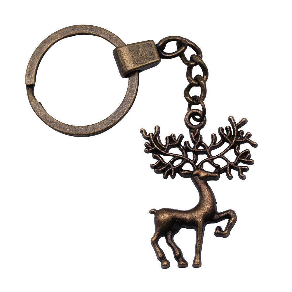 Christmas Snowman Charm Keychain Winter Holiday Key Ring 30mm Ring