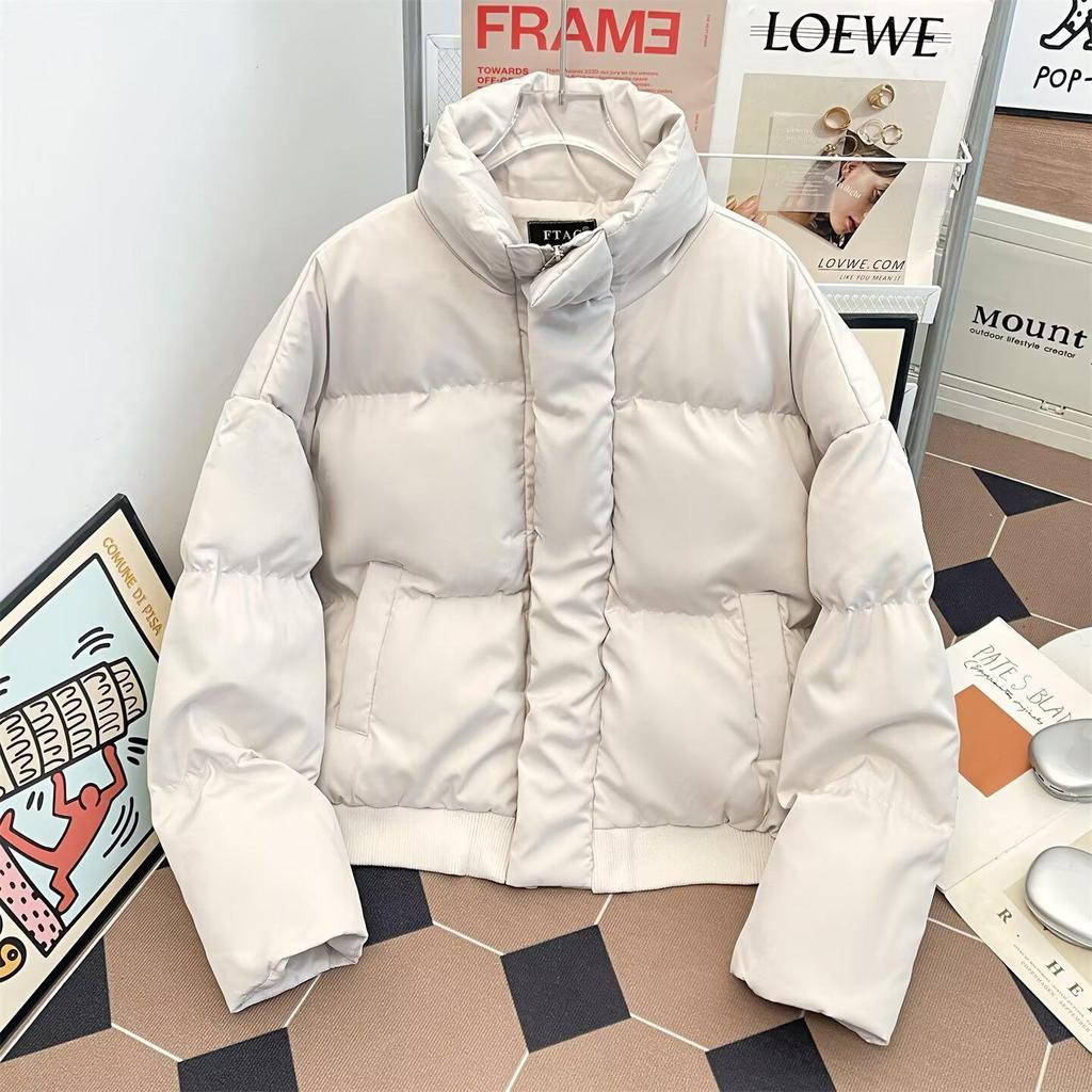 Men's Trendy American Style Stand Collar Cotton Padded Winter Jacket