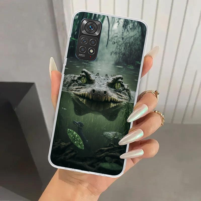 Crocodile Animal Phone Case for Xiaomi Redmi Note 15 14 14S 13 12S 12 Pro 11S 11 Plus 11T 11E 10S Soft Funda Print Shell Redmi N