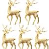 Christmas Simulation Sika Deer 3D Artificial Reindeer Garden Props Animal Statue Home Elk Table Decor Merry Christmas Home Decor
