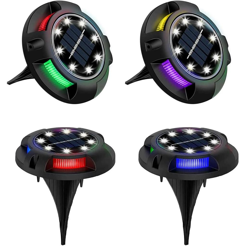 Solar Buried Light Dusk To Dawn Fence Lamp Led Lawn Rgb Ground Lights Outdoor For Garden Waterproof Cool White Street Warm White