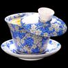 Shangqi Mutton Fat Jade Porcelain Tea Bowl with Lid