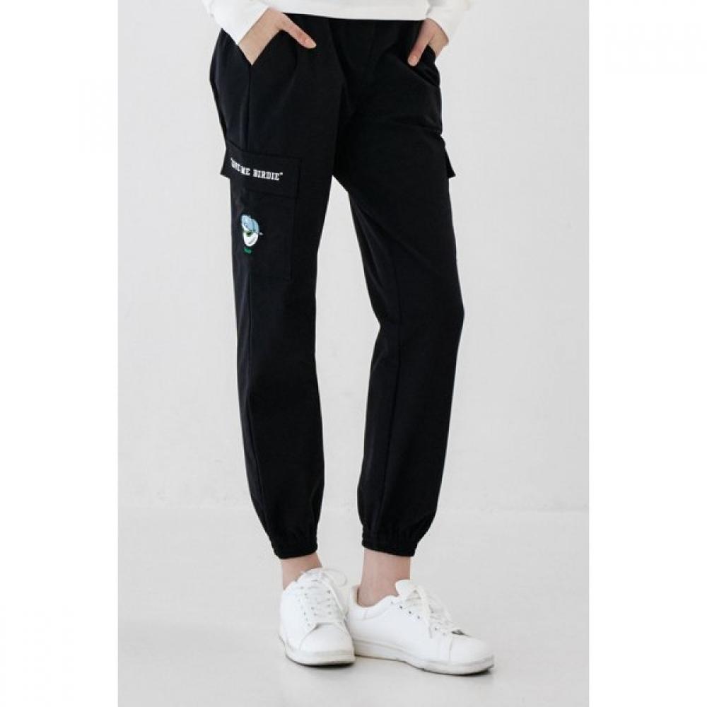 Goxo Women Jogger Pants Black Side Pocket Swagball M(28-30)