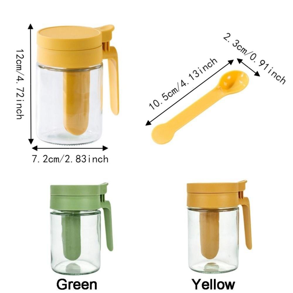 3PCS Sealed Glass Seasoning Can Moisture-Proof Seasoning Jar 2 In 1 Glass Spice Bottle for Kitchen