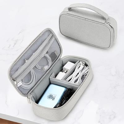 Travel Cable Organizer Bag - Universal Electronics Pouch for Cord Storage, Portable Wire Management Kit (Fits Small Tools)