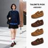 Inner Height Increase 3.5cm Plush Wool Shoes Women's Winter Light Luxury High-end Loafers Warm Single Shoes
