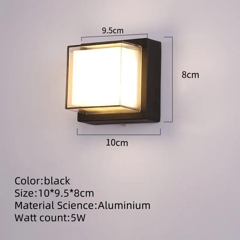 

Светодиодный уличный настенный светильник AC85-265V Водонепроницаемый IP65 Датчик движения Настенный светильник для балкона, сада, коридора, прихожей, домашнего декора Cool White