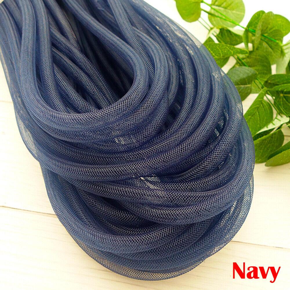 10M Mesh Tube Ribbon Tubing Hair Design Christmas Holiday Wreath Crafts Tubular Horsehair Crinoline Tube Crin net accessories