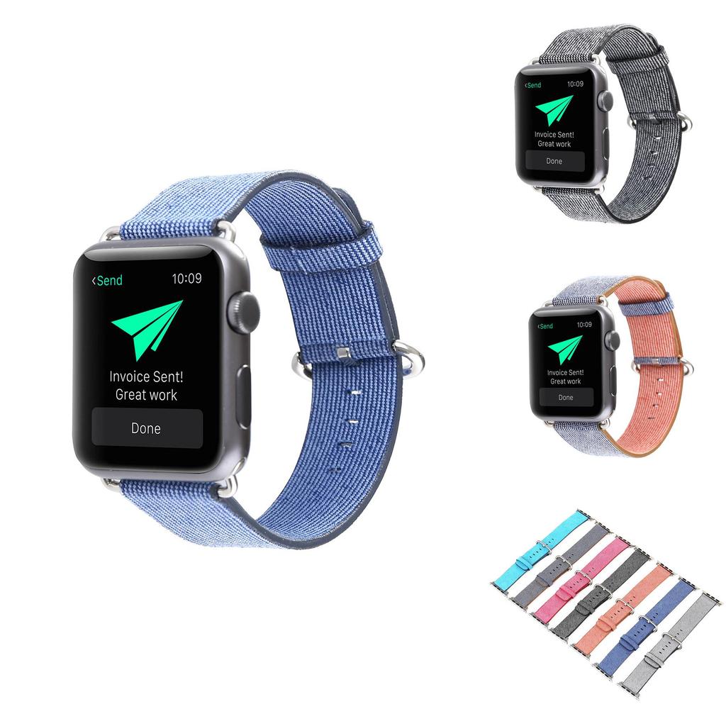 For Apple Watch Multi Color Woven Adjustable Strap For Fashionable Men And Women