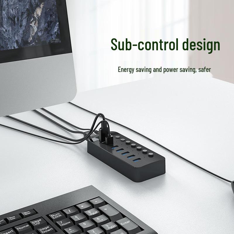 ORICO USB 3.0 Expansion Hub with Independent Power Switch, Available in 7, 10, 13, or 16 Ports.