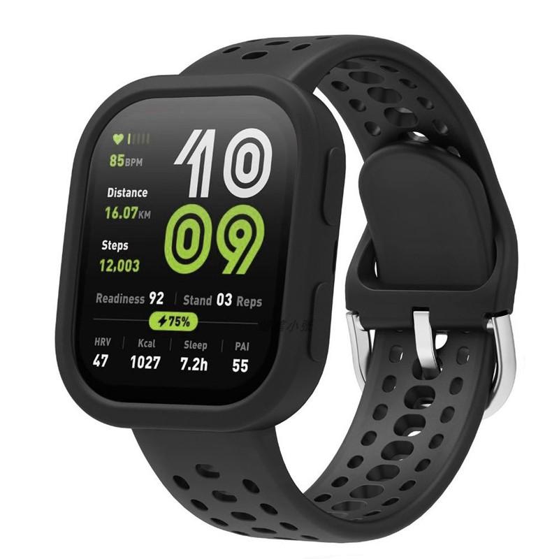 Armband+Gehäuse für amazfit bip 6 Uhrenarmband Ersatzband Armband Silikon Sport correa Armband+Abdeckung amazfit bip 6 Zubehör