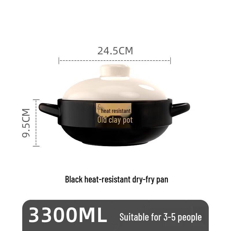 Qiwei High-Temperature Ceramic Claypot Rice Casserole
