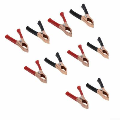 2/10/20X 30A Car Clip Battery Clamp Crocodile Clip Aligator Clips 75mm