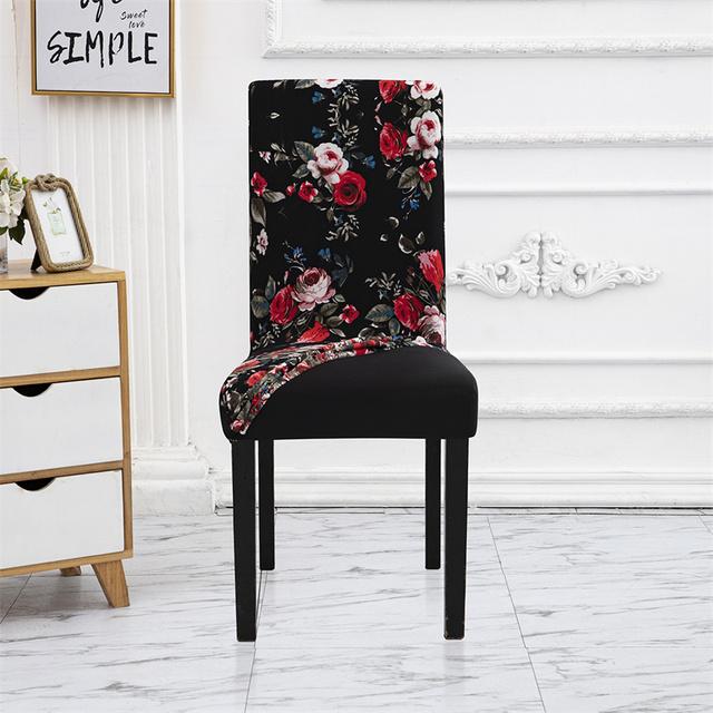 Geometry Chair Cover Flexible Stretch Spandex Chair Cover For Dining Room Restaurant Weddings Banquet Hotel Elastic Chair Cover for Home