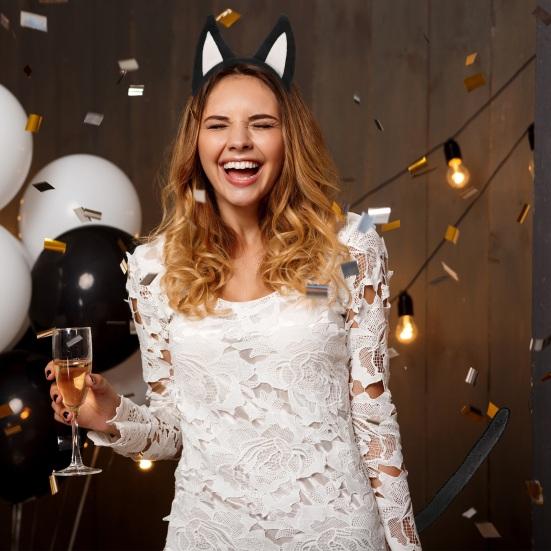 1/2 Pcs/Set Dog Costume Props Animal Ears Decor Hair Hoop Tail Set Birthday Party Cosplay Dress Up Accessories