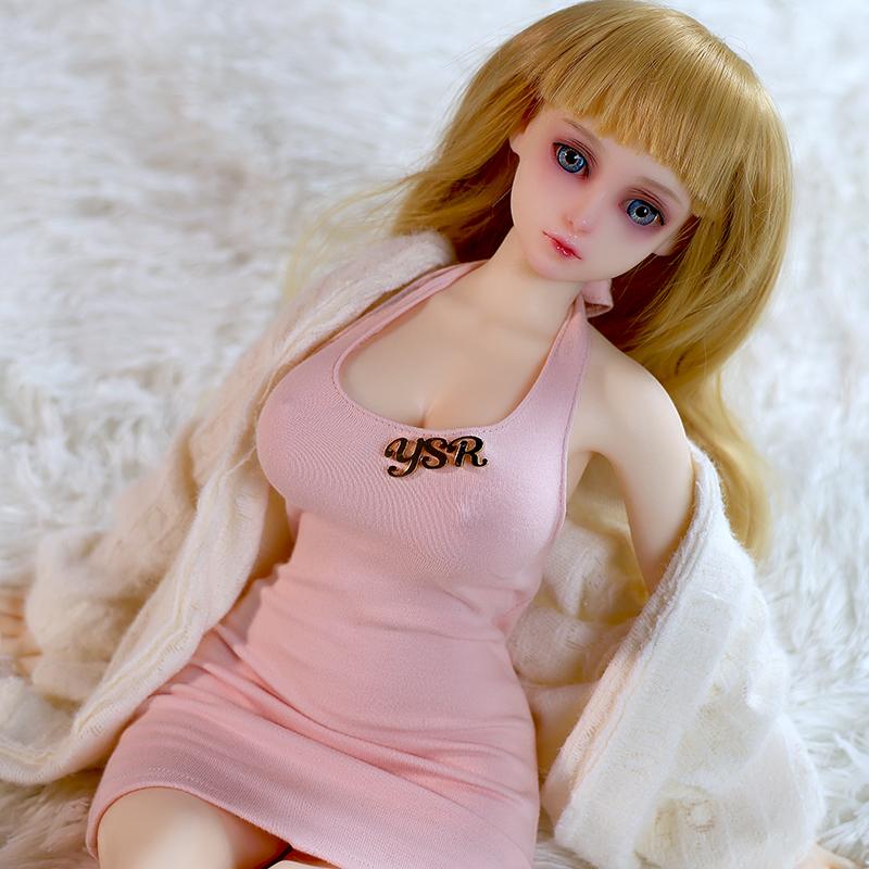 60CM Silicone Blond Hair Girl Sex Doll Realistic Soft Vaginal Breast Anus Oral Sex Metal Skeleton Adult Toy Men Masturbator 18+ Products
