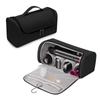 Dyson Hair Dryer & Curling Iron Travel Bag - Portable PU Leather Makeup Storage for Men & Women