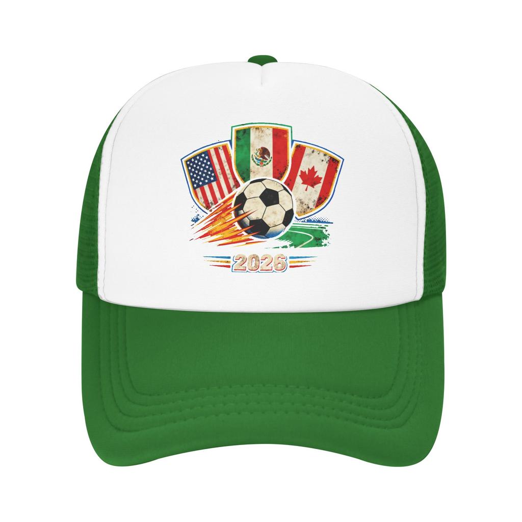 Custom Punk Unisex  Football Soccer Cups Baseball Cap Adult USA Canada Mexico Adjustable Dad Hat Women Unisex Sun Protection
