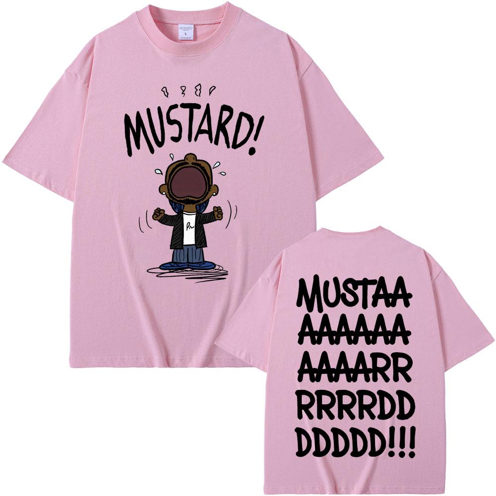 Rapper Kendrick Lamar Not Like Us Mustard Funny Print T-shirts Men Women Hip Hop Popular Music T-shirt Men's Oversized T Shirts