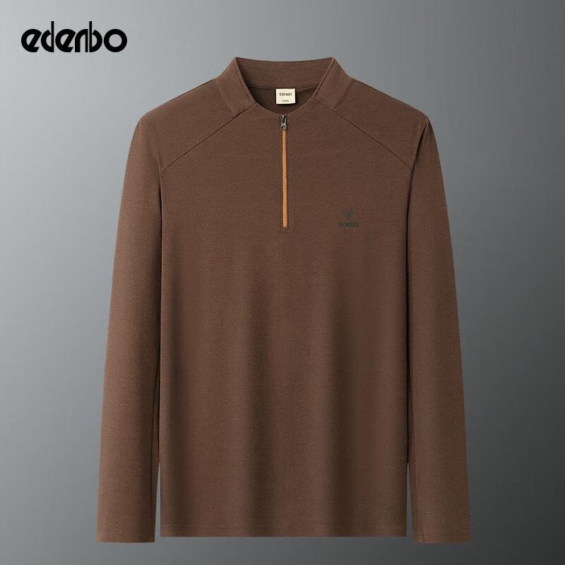 Edenbo Men s Long-Sleeve Half-High Collar T-Shirt XL