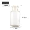 Brown Transparent Thickened Wide-Mouth Frosted Glass Reagent and Medicine Bottle