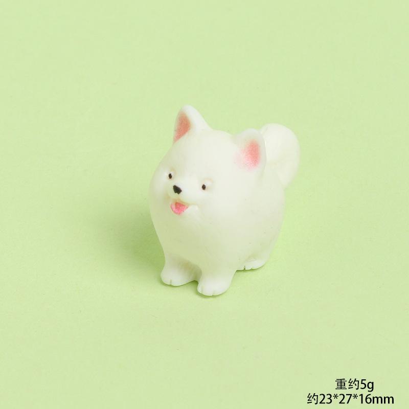 Cute Resin Dog Figure Realistic Animal Statue Mini Desk Car Decor Micro Landscape DIY Craft Ornament Gift