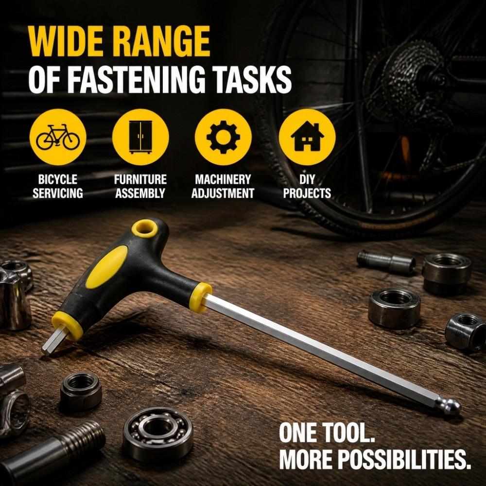 Magnetic Tip Hex Key Wrench Ball End Tip Ball End Wrench Durable Allen Wrench Bike Maintenance