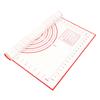 Household Kitchen Silicone Nonstick Baking Mat Rolling Dough Pad Cake Pastry Cooking ToolsRed