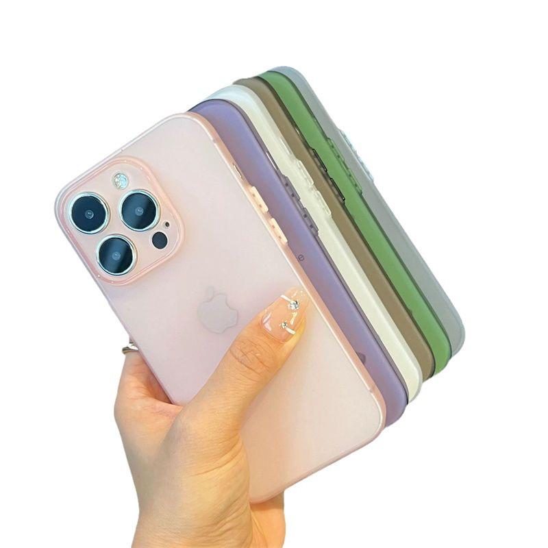 Glacier Blue Frosted Ultra-Thin Phone Case for Apple iPhone 17ProMax, 13, 12, 11, 14XR - Full Coverage & Drop-Proof.