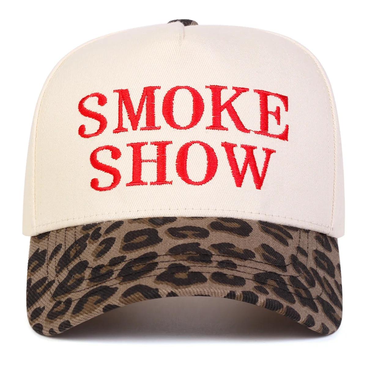 

Unisex Smoke Show Letter Embroidery Baseball Caps Spring Autumn Outdoor Adjustable Casual Hats Sunscreen Hat Sports Cap