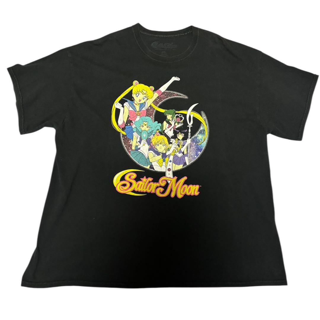 

[USED] Sailor Moon T-shirt, black, vintage, anime T-shirt