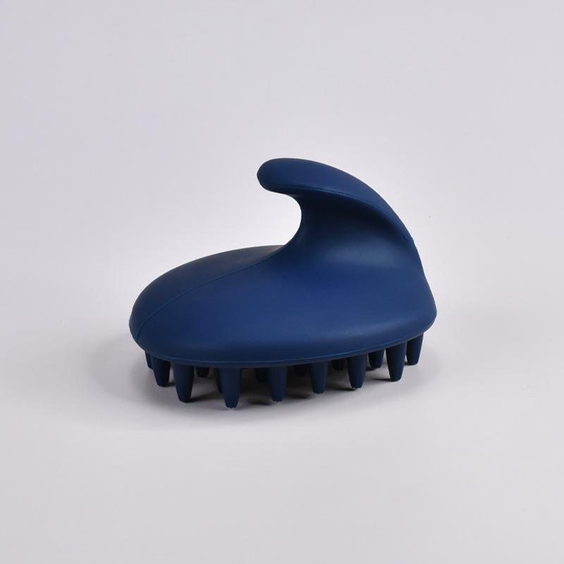 New Model Silicone Hairbrush with Handle - A Household and Outdoor Hair Washing Tool for Head-specific Massage and Cleaning. Hairbrush.