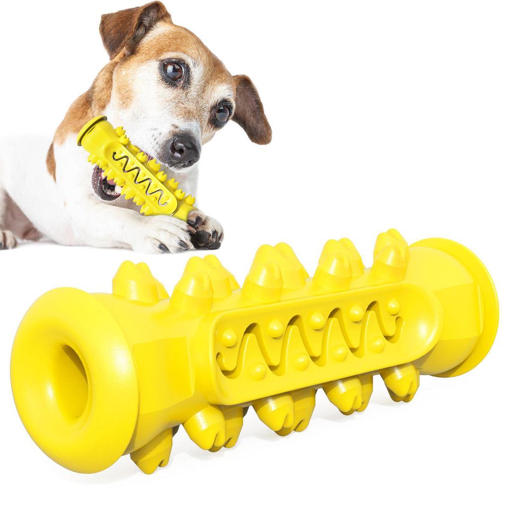 Dog Chew Stick: Bite-Resistant Rubber Toothbrush Toy for Teeth Cleaning