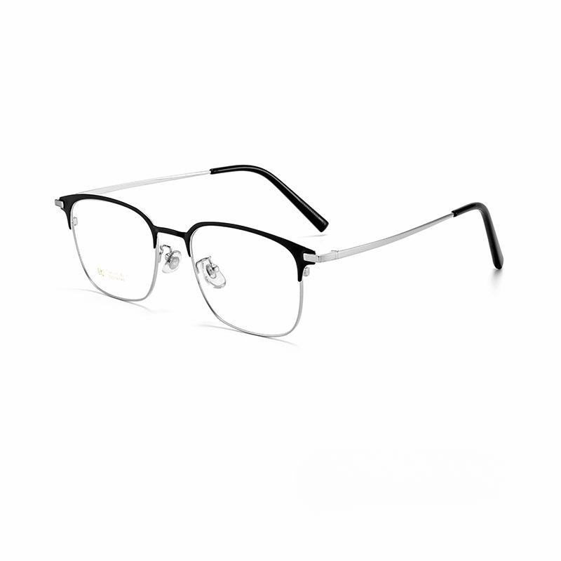 

Мужская оправа для бровей для отдыха, титановая оправа с IP-покрытием, корейская модная оправа для очков, может быть оснащена антисиним светом.