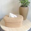 Nordic Linen Tissue Box Holder Rectangular Minimalist Napkin Case for Home Living Room and Dining Table