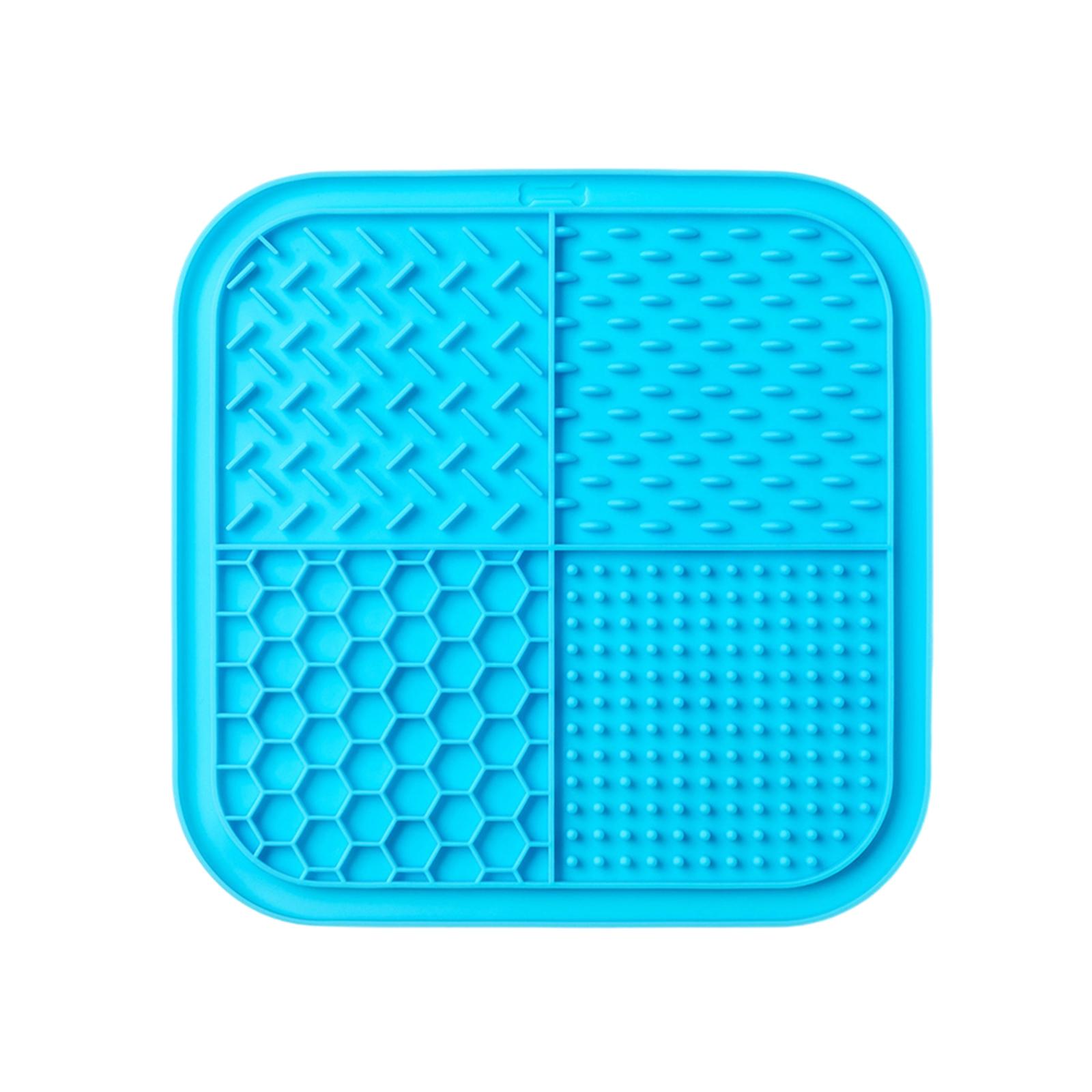 Licking Mat For Dogs & Cats With Suction Cups,Dog Slow Feeder Lick Pat For Anxiety Relief, Dog Toys Feeding Mat For Butter Yogurt, Bathing One Size