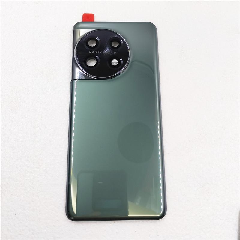 

Glass Battery Cover For OnePlus 11 Back Door Lid Rear Housing Panel With Camera Lens Glue Adhesive зелёный