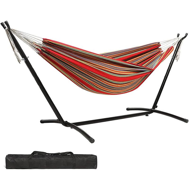 Anti-Rollover Canvas Hanging Hammock Chair for Outdoor Camping