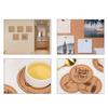 4Pcs 300X300mm Cork Paper Board Tiles Wall Decorative Panel Creative Message Display Notice for H2D 3D Printer