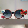 Oversized Round Merry Christmas Luxury Brand Designer Sunglasses Women For Men Vintage Popular Party Decorate Punk Sun Glasses