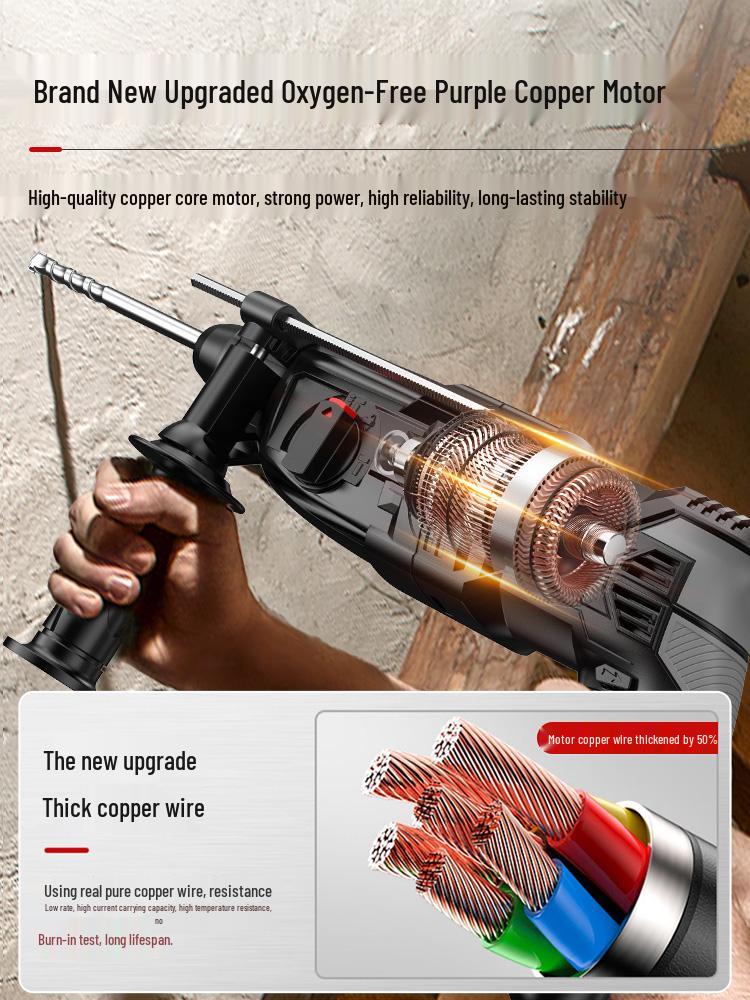 High-Power Multifunctional Electric Hammer & Drill for Concrete Walls