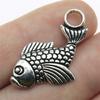 20pcs Fish Charms Antique Silver Color Tropical Fish Charms Pendants For Bracelets Fish Charms Making Jewelry