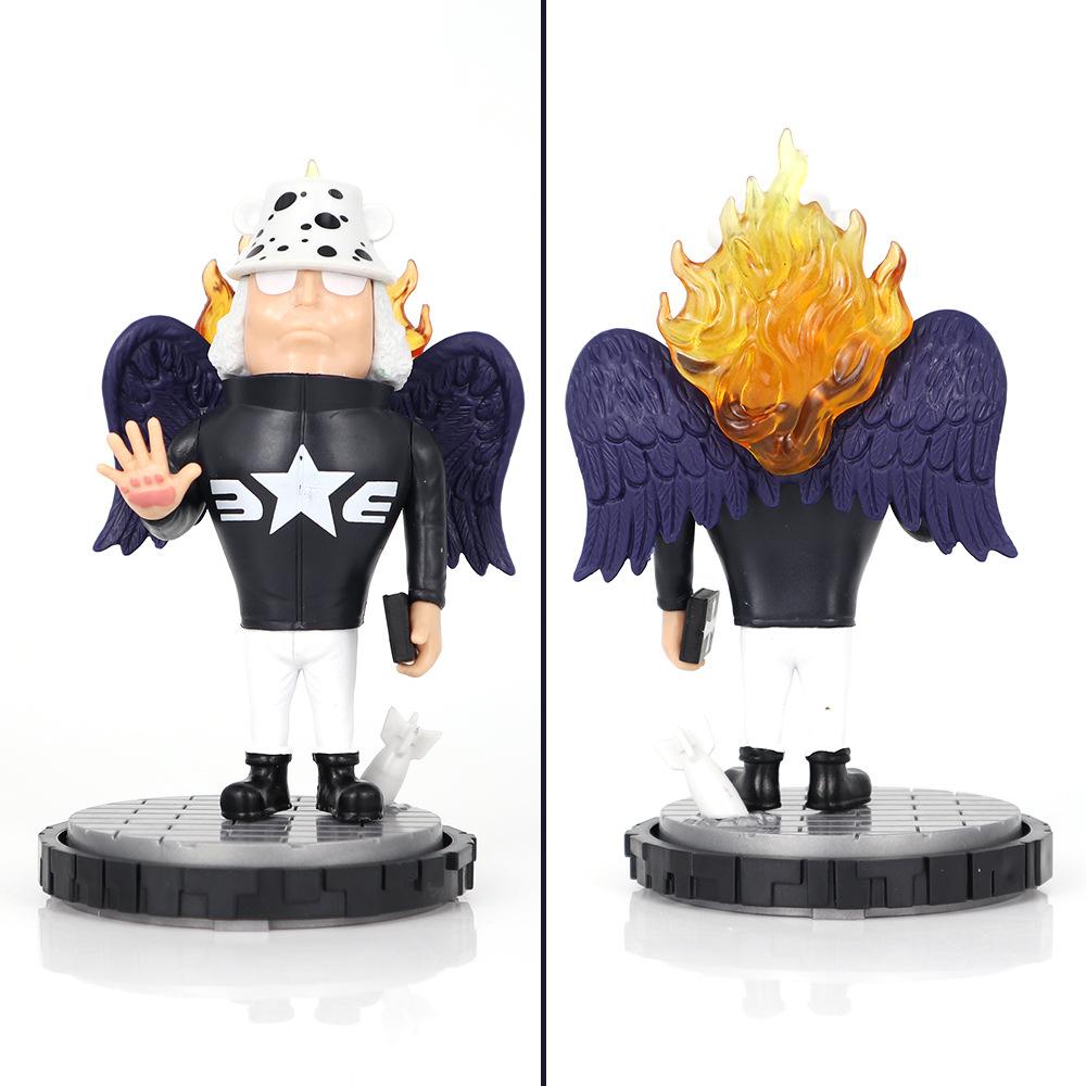 12.5cm One Piece Oka Shichibukai Seraphim Cute Edition Statue Anime Action Figure Model Swinging Collectible Toy Display Decor