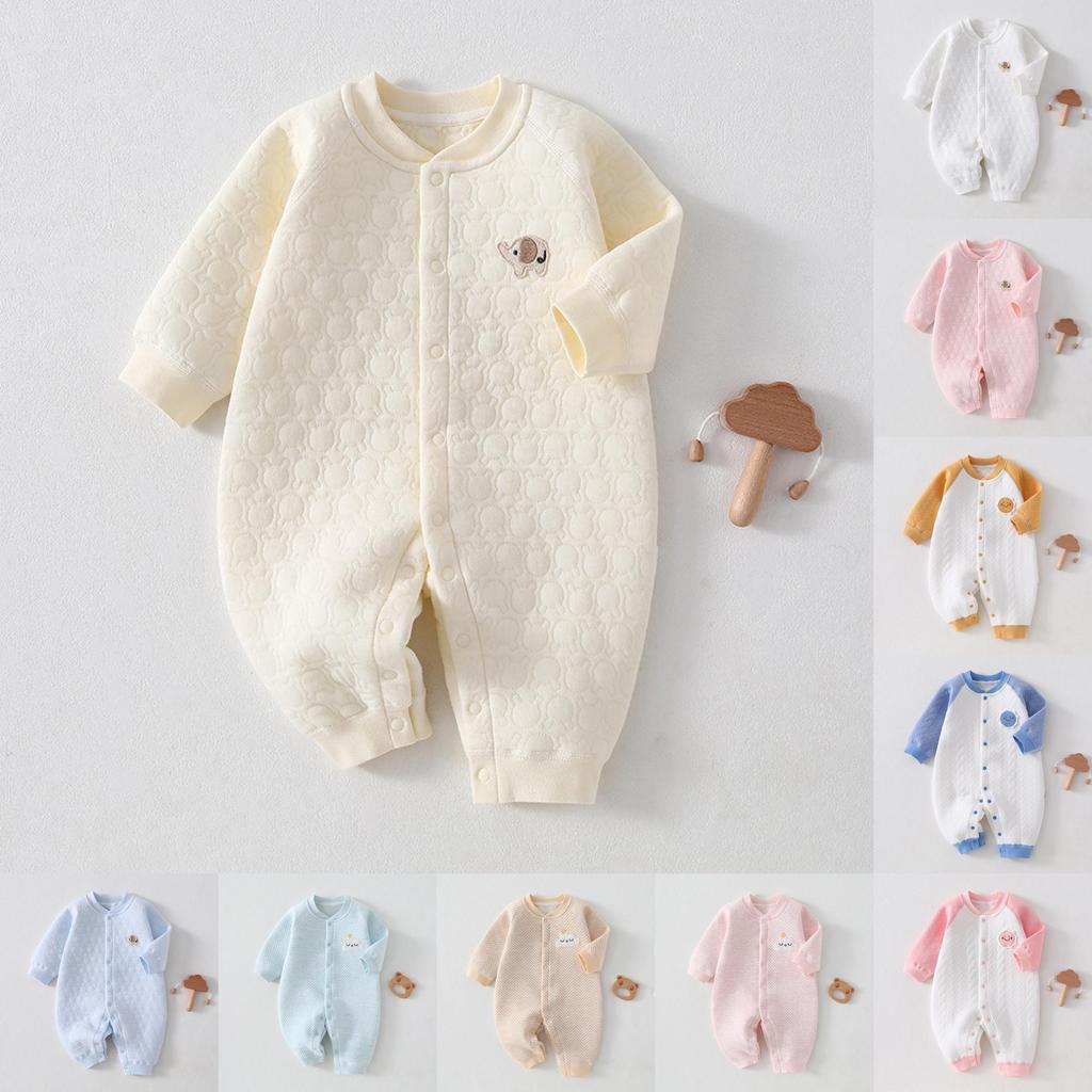 Baby Winter Warmth Cotton Snowsuit With No Bone Design For Newborns And Infants