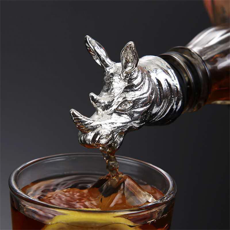 Wine Pourer Deer Elk Lion Wine Stopper Stainless Steel Bartender Tool Deer Head Wine Mouth Wedding Party Bottle Stoppers