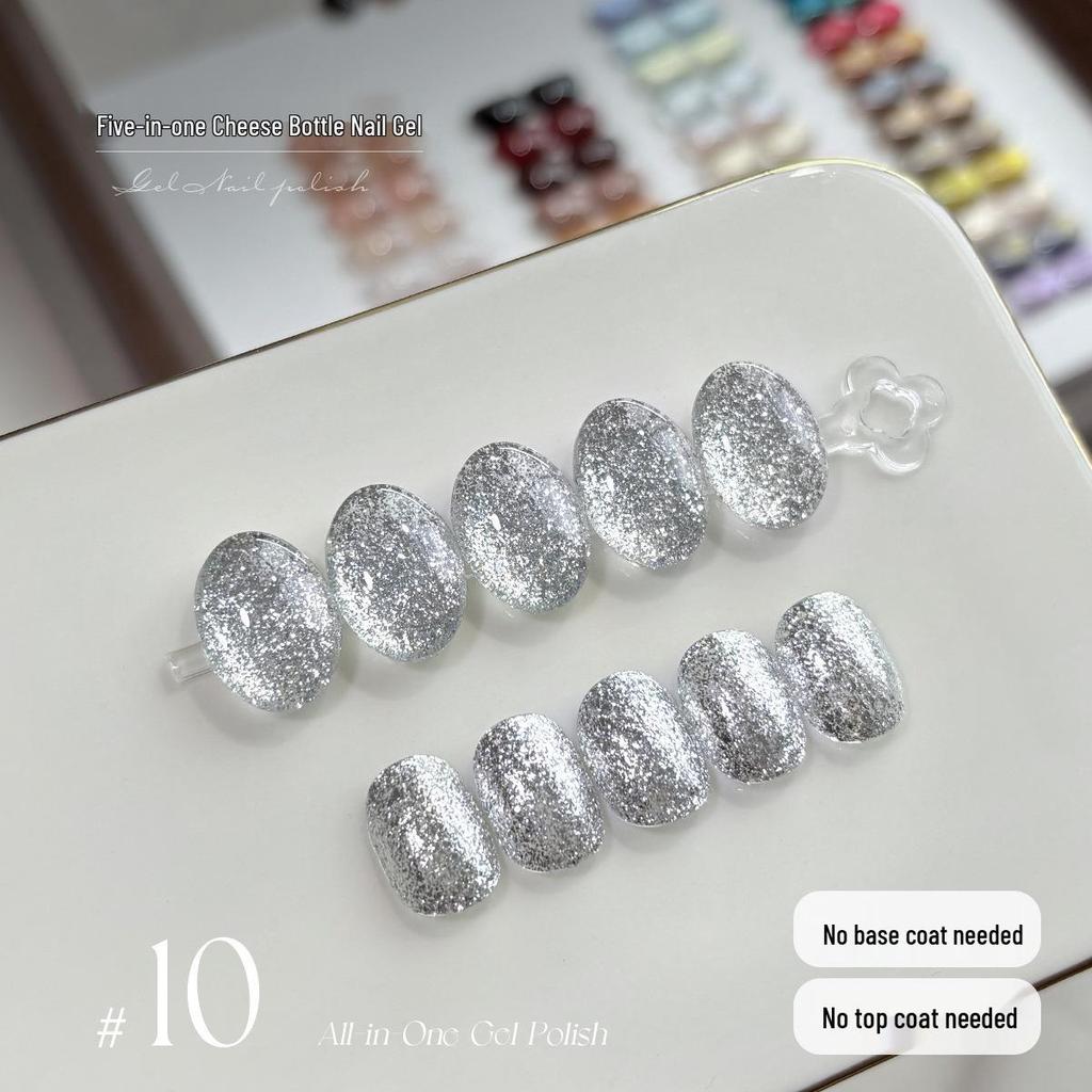 KaSi 2025 Autumn/Winter Sparkle Cat Eye Gel Polish - One-Step, Five-in-One Color for Nail Art