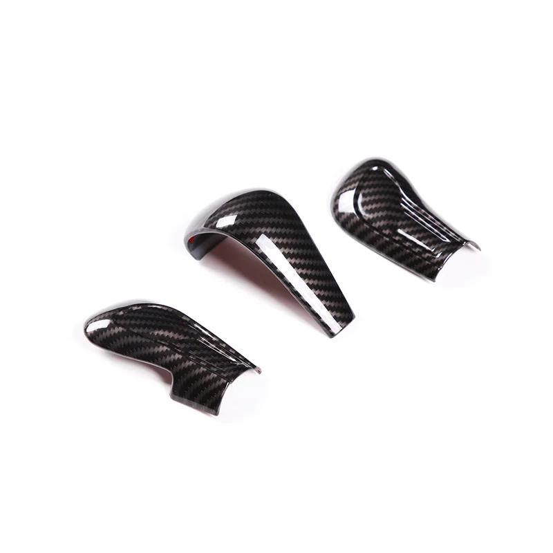 Car Gear Head Shift Knob Handle Cover Trim Sticker For Mazda 3 BP Axela CX-30 CX30 CX-50 2020-2025 ABS Carbon Fiber Accessories