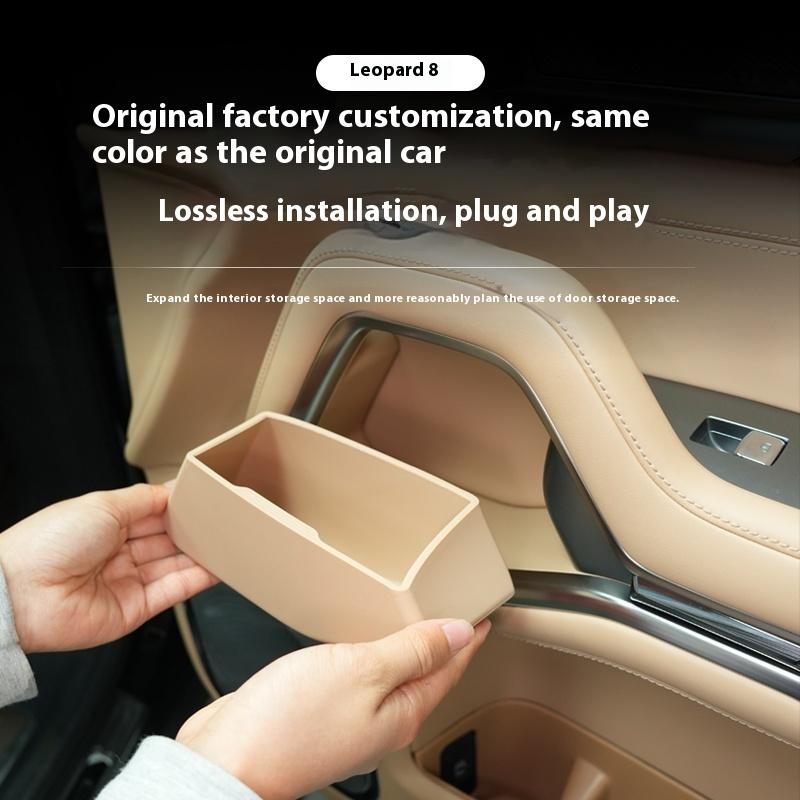 For BYD Formula Leopard 8 Door Inner Handle Storage Box Door Slot Organizer Tray Silicone Pad Modification AccessoriesGood Product