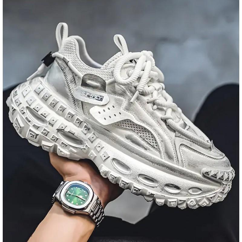 Internetberühmt Beliebt Herrenschuhe Trendige Marken Nische Vielseitig Freizeit Laufen Sport Reifensohlen Dick Höhe Steigernd Vater