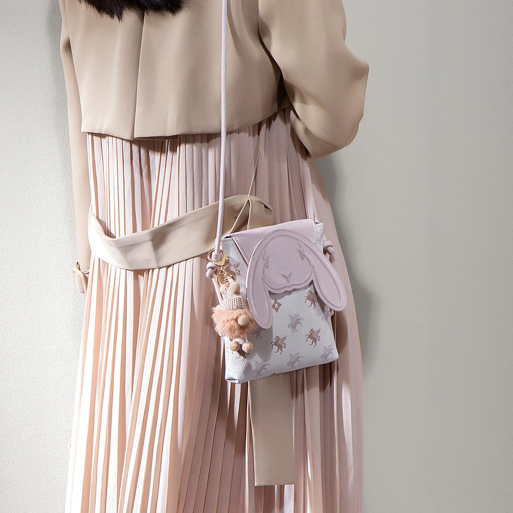 Summer new fashionable exquisite printed small bag niche high-end single shoulder crossbody women's mobile phone bag